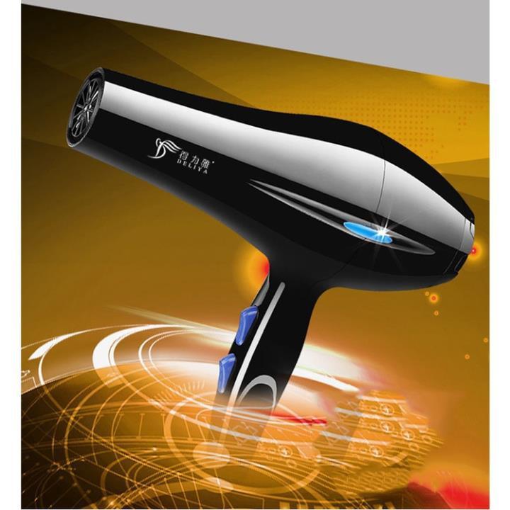 Máy sấy tóc Deliya công suất 2200W 3 chiều nóng, vừa, mát với 2 mức nhiệt độ - Tặng kèm 5 món phụ kiện z