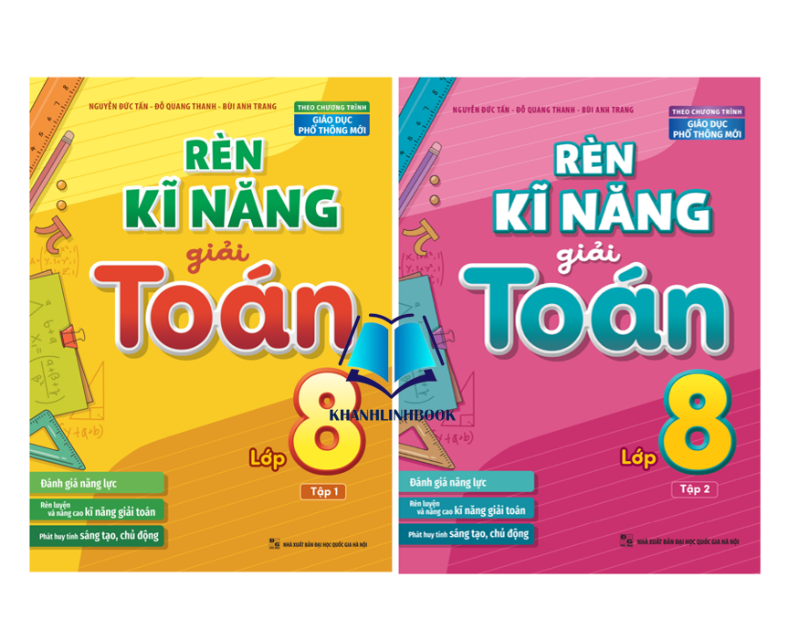 Sách - Combo Rèn Kĩ Năng Giải Toán Lớp 8 - Tập 1 + 2