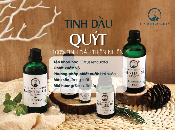 Tinh Dầu Cao Cấp Quýt PK 10ML - Tinh Dầu Quýt Thơm Phòng, Đuổi Muỗi, Thư Giãn - Chứng Nhận Hữu Cơ Organic FDA Hoa Kỳ duy nhất Việt Nam