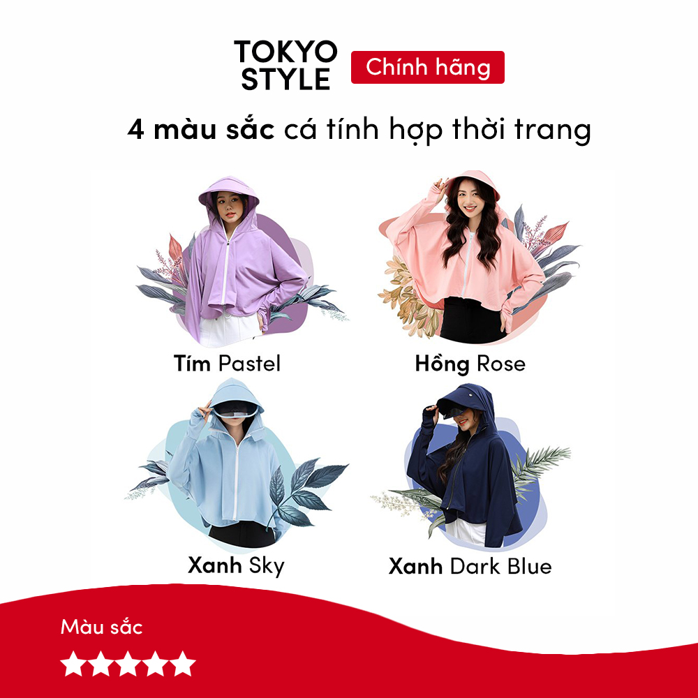 Áo chống nắng Tokyo Style. Áo chống nắng cánh dơi vải cotton Nhật dệt kim cương