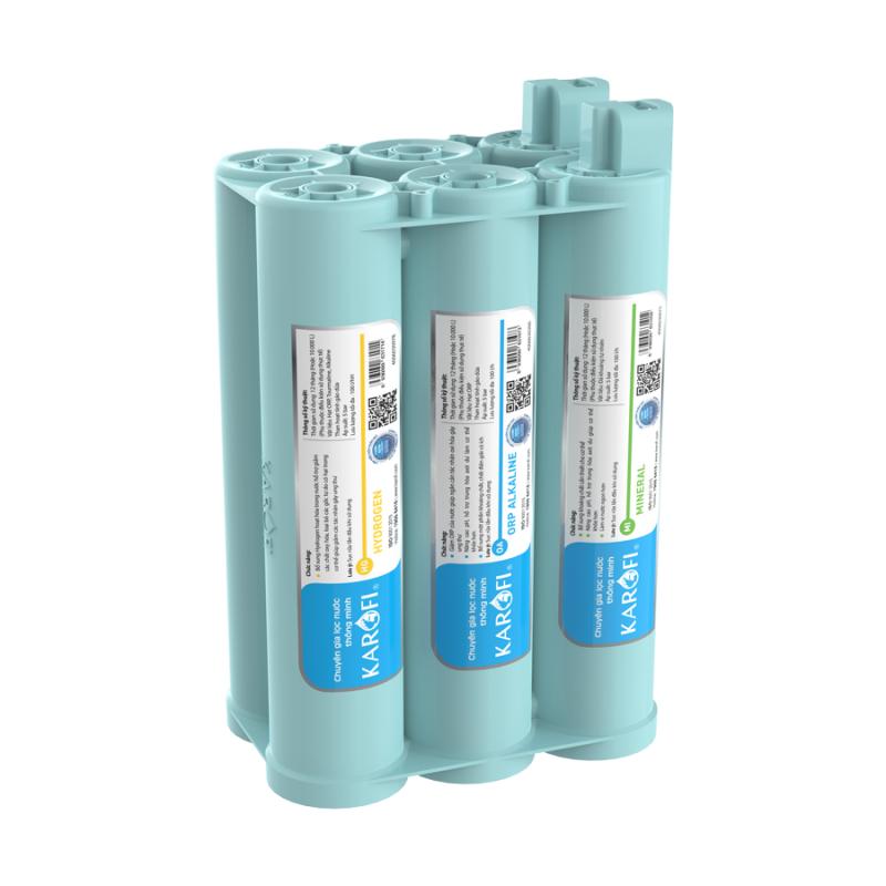 Cụm 6 lõi lọc chức năng Smax KAROFI hiệu suất cao HP 6.2 - Loại thay nhanh - Hàng Chính Hãng