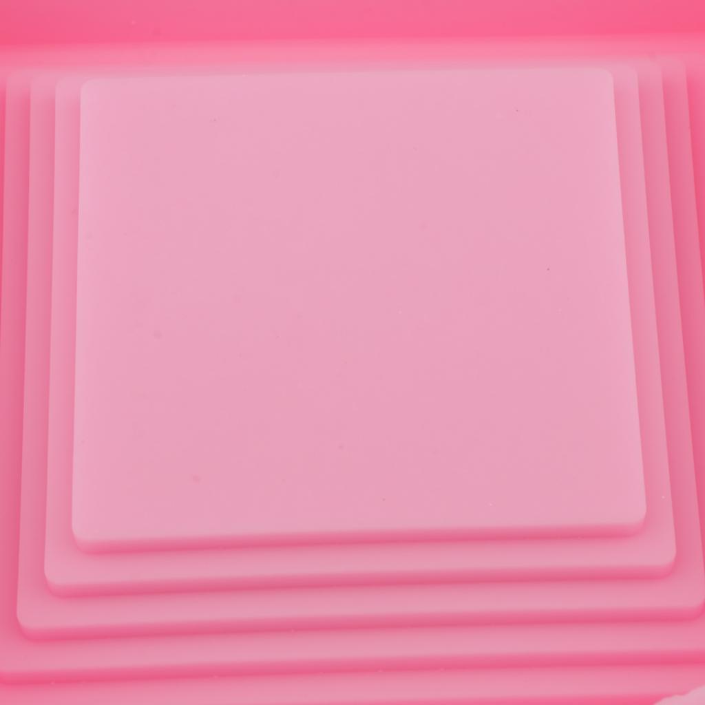 Silicone Concrete Plant Flower Pot Tray Molds Soap Candles