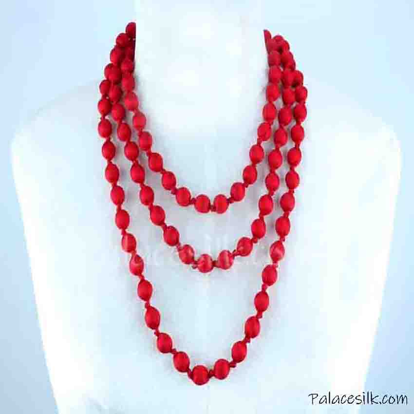 Vòng cổ handmade, phụ kiện váy áo cực xinh, chất liệu tơ tằm