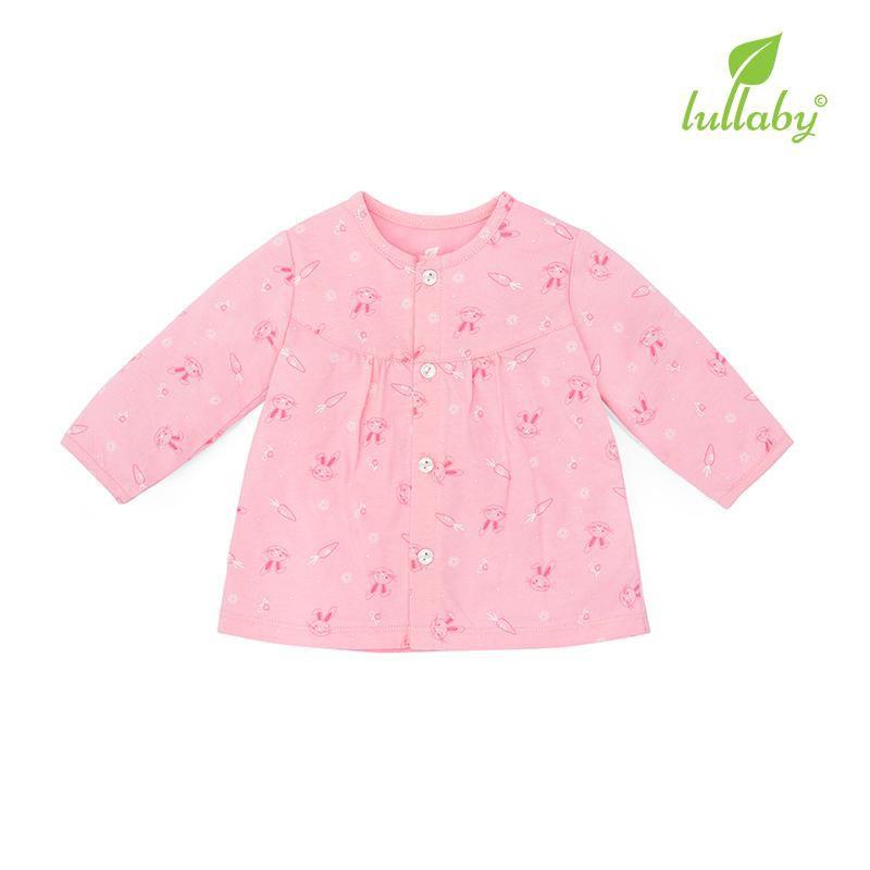 Áo cài giữa Lullaby cho bé gái NH47B Hồng - Hồng ,3-6 tháng