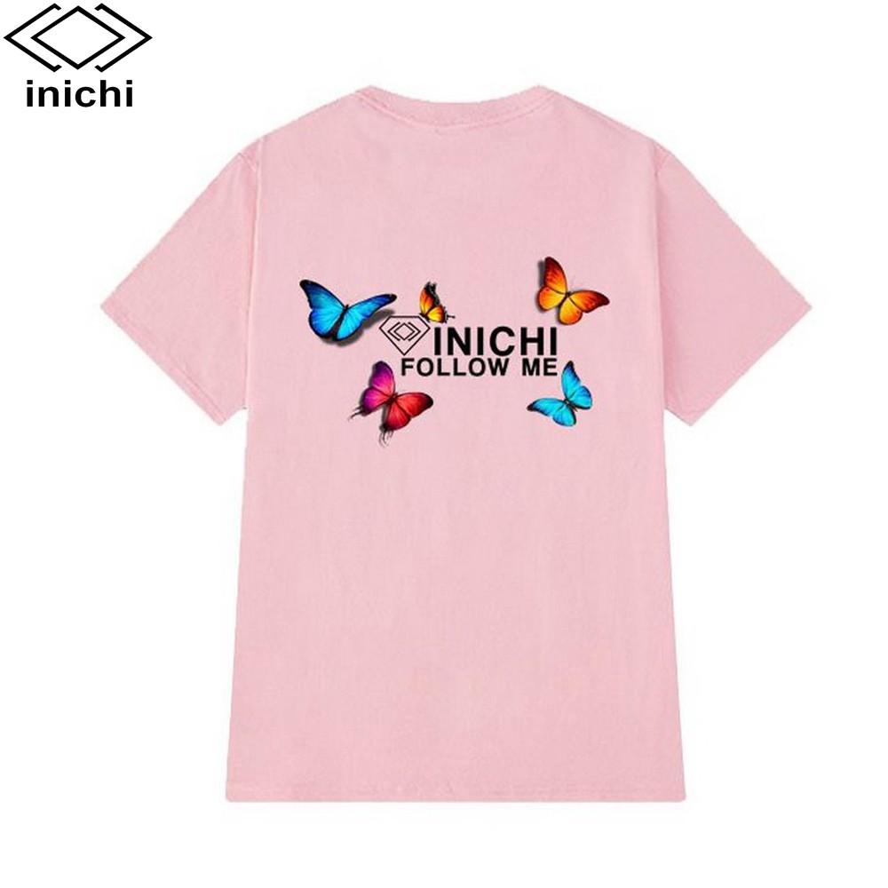 Áo thun unisex in họa tiết bướm INICHI 4 màu I11