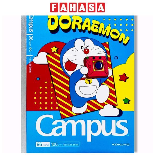 Tập Học Sinh Doraemon - 4 Ô Ly - 96 Trang 100gsm - Campus NB-A5OL96DOR-01
