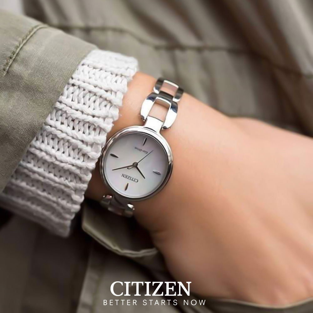 Đồng Hồ Nữ Citizen Dây Thép Không Gỉ EM0420-89D - Mặt Xà Cừ (Sapphire)