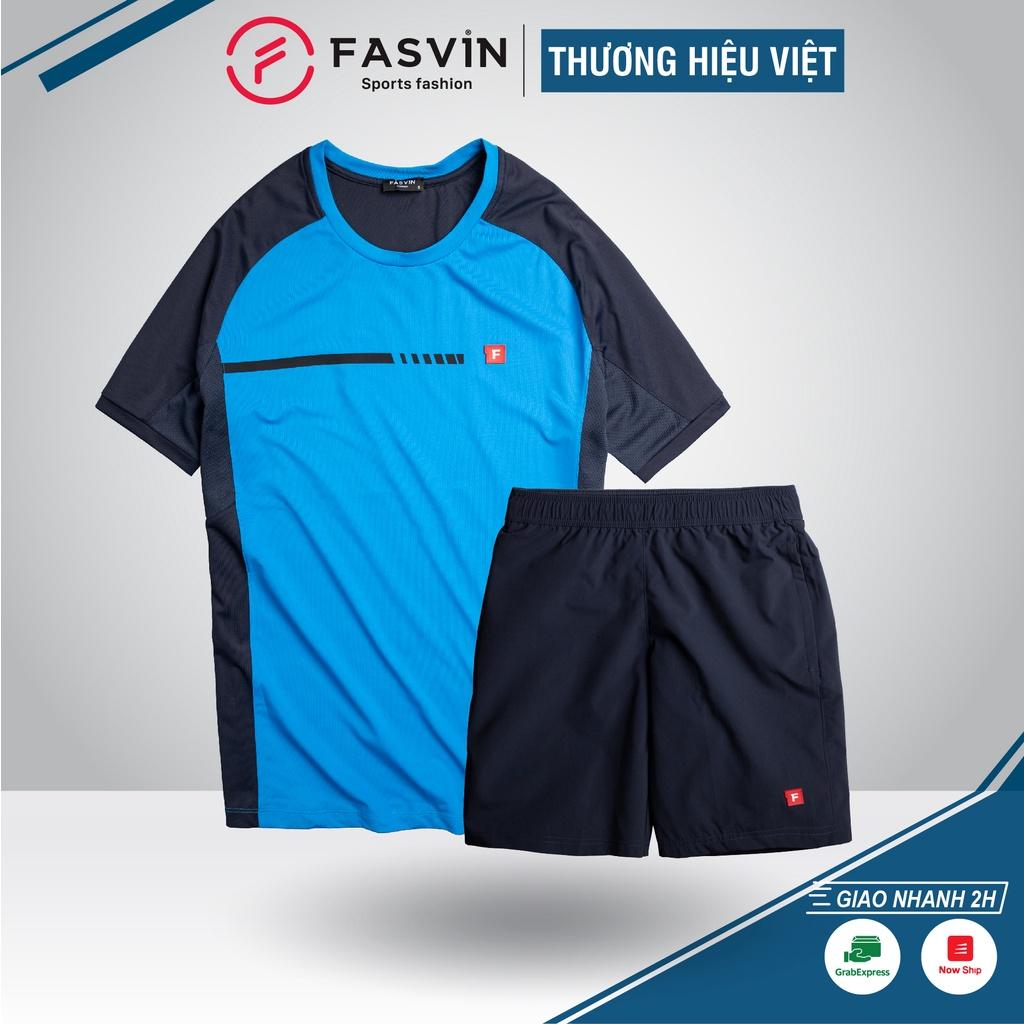 Bộ quần áo thể thao nam Fasvin AT20290.HN chất vải mềm nhẹ co giãn thoải mái
