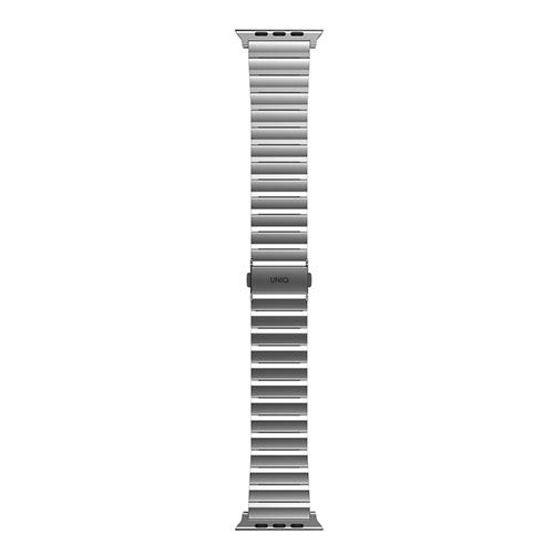 HÀNG CHÍNH HÃNG - Dây dành cho Đeo Apple Watch UNIQ Strova Steel Link Band Series 1/8/SE (44/42/45MM) Chính Hãng Vật Liệu Thép 304 Bền Chắc