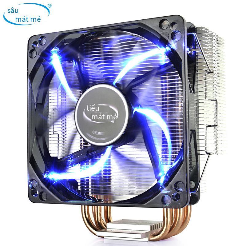 Khuyến Mãi Kyushu Fengshen Xuanbing 400 Quạt Làm Mát 3 Ống Đồng Đèn LED Để Bàn Tắt Tiếng Máy Tính CPU Quạt Tản Nhiệt