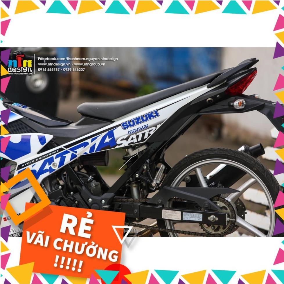 Tem Rời Raider FI Mẫu Movistar Trắng Xanh