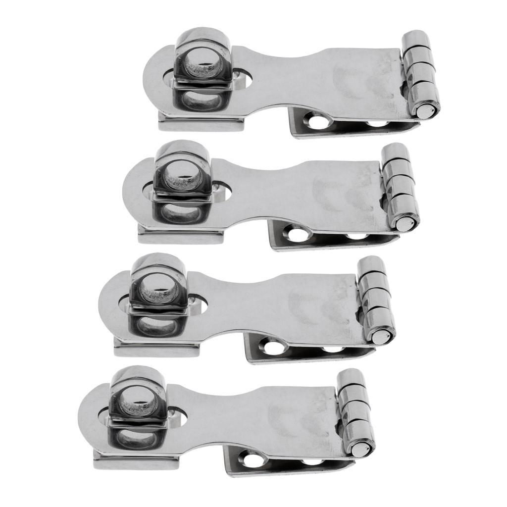 4x Heavy Duty Marine Cast Stainless Steel Safety Swivel Latch 65mm