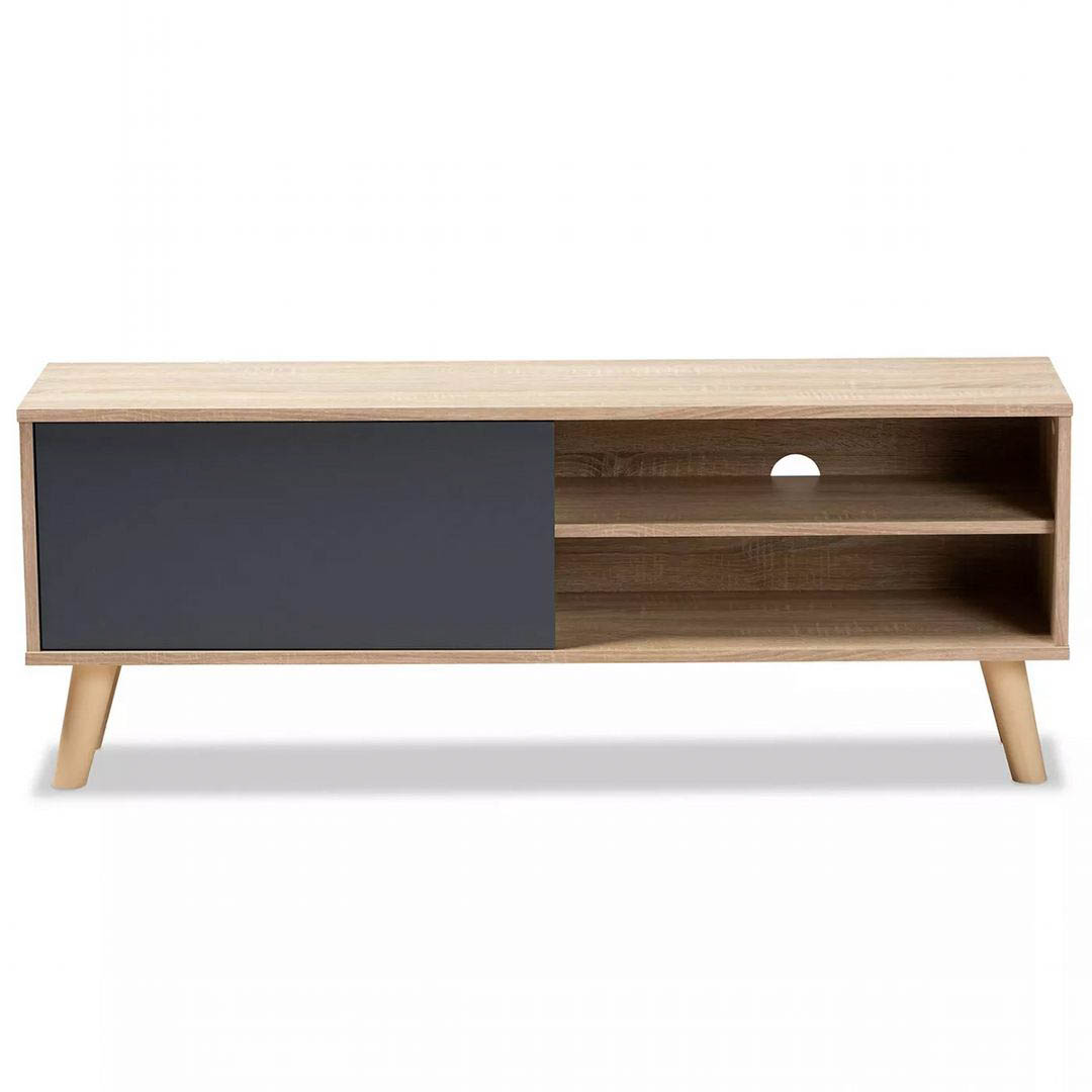 Kệ tivi gỗ hiện đại SMLIFE Tokajin | Gỗ MDF dày 17mm chống ẩm | D120xR30xC45cm