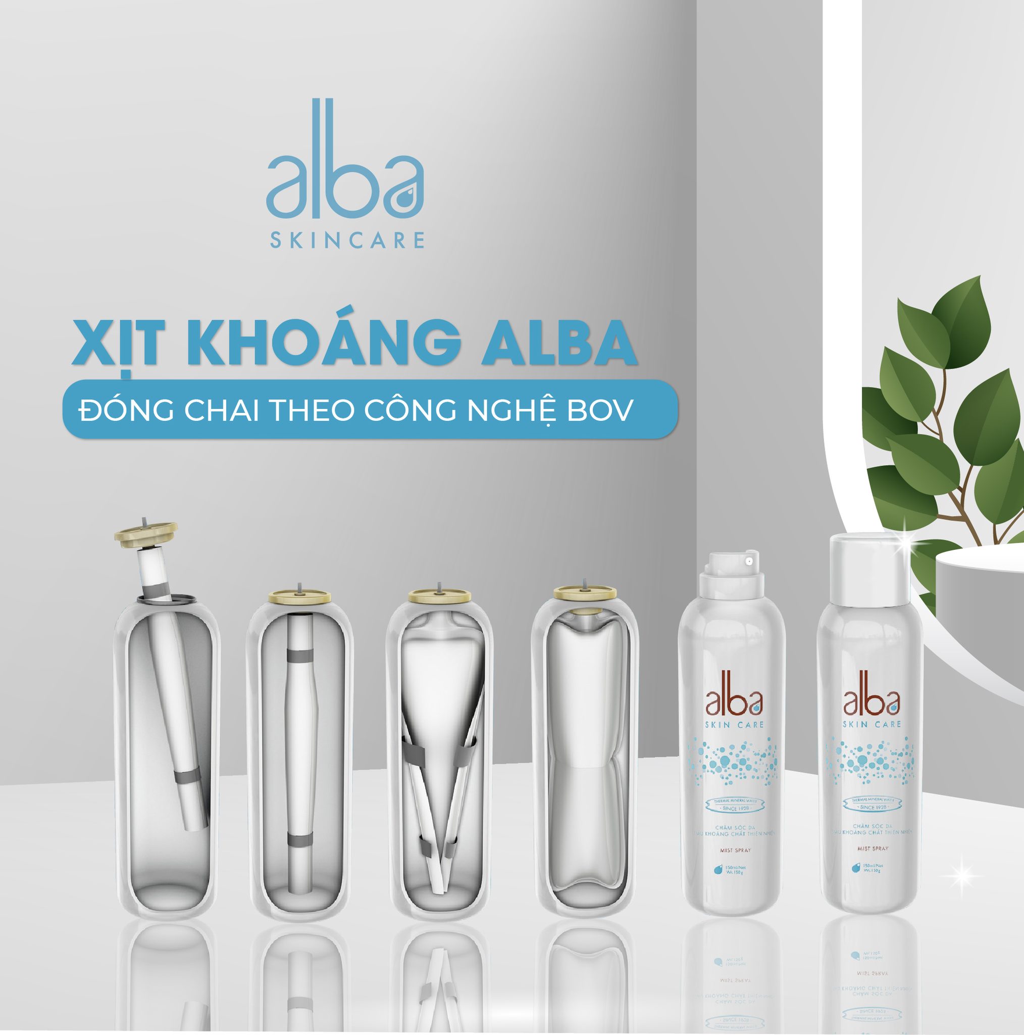 Xịt khoáng Alba Skin Care dưỡng ẩm và tái tạo da AB150 (150ml)