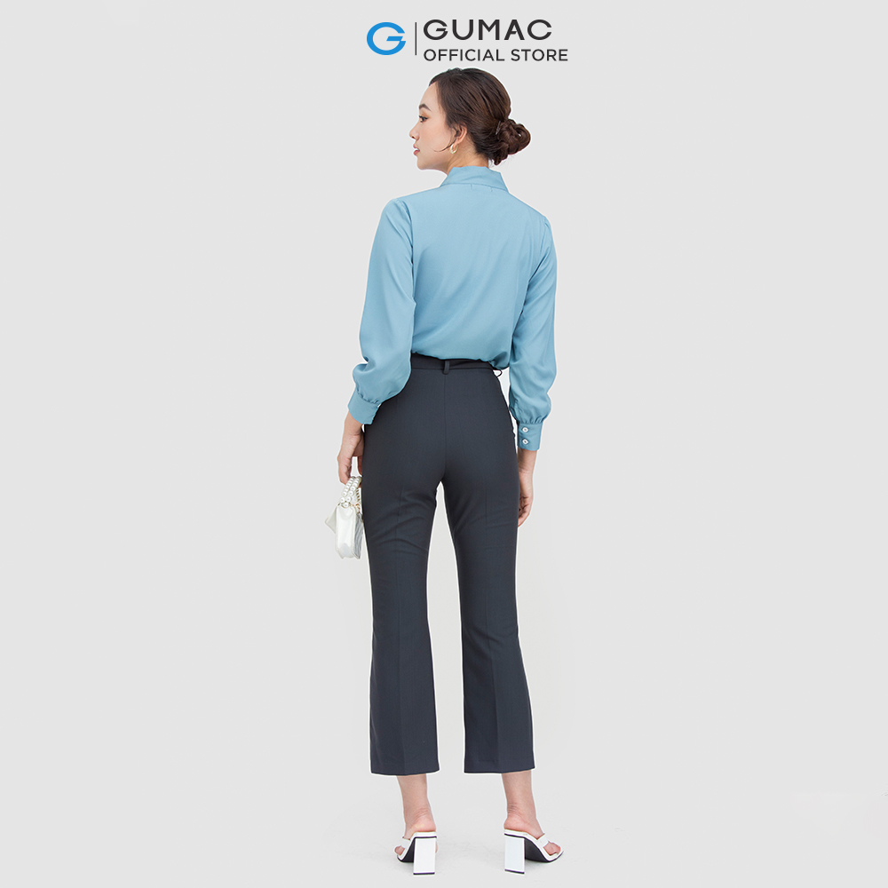 Quần tây nữ GUMAC QC05021 ống loe thời trang công sở