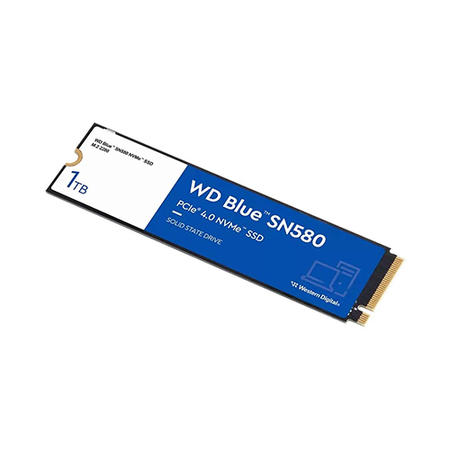 Ổ cứng SSD WD Blue SN580 1TB NVMe PCIe Gen4 x4 ( WDS100T3B0E ) - Hàng Chính Hãng
