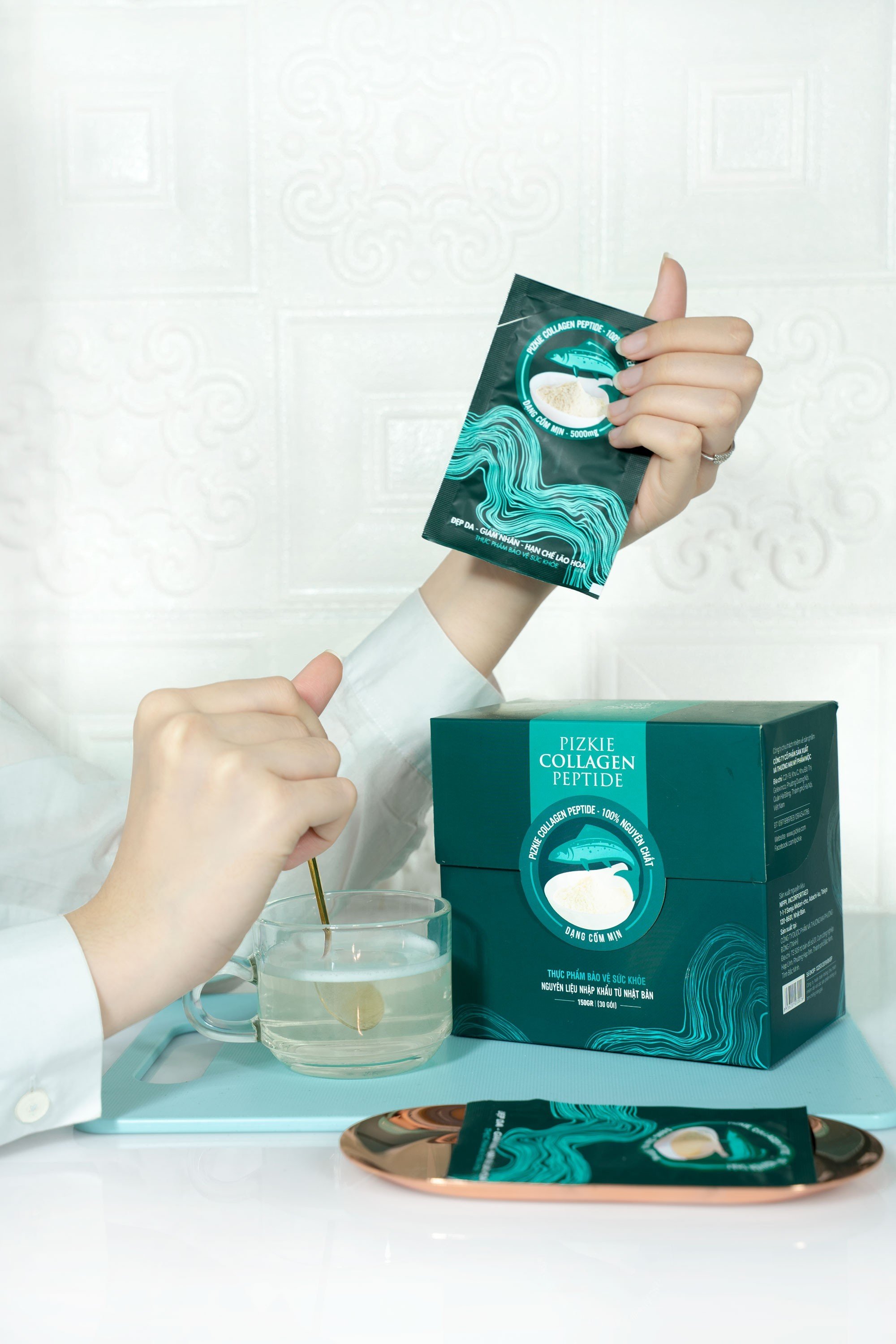 PIZKIE COLLAGEN PEPTIDE - Nguyên Liệu Nhập Khẩu Nhật Bản Trẻ Hóa da 150gr