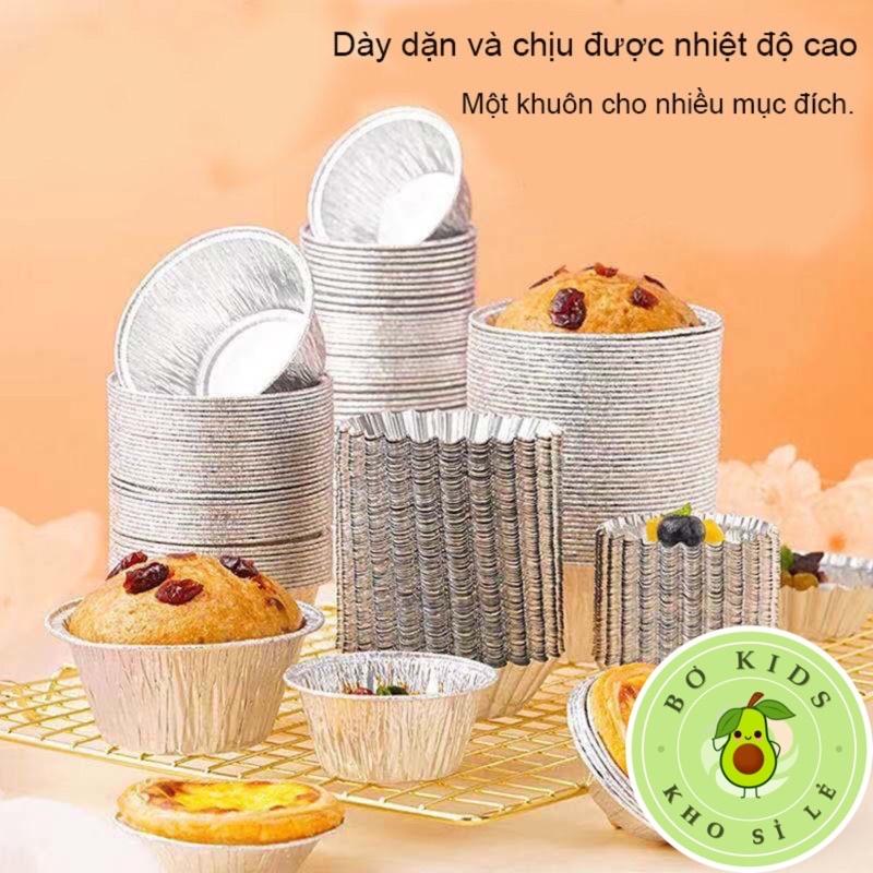 Đế Làm Bánh, Set 100 Đế Nướng Bánh Tart Trứng Tại Nhà Siêu Tiện bokisd.store