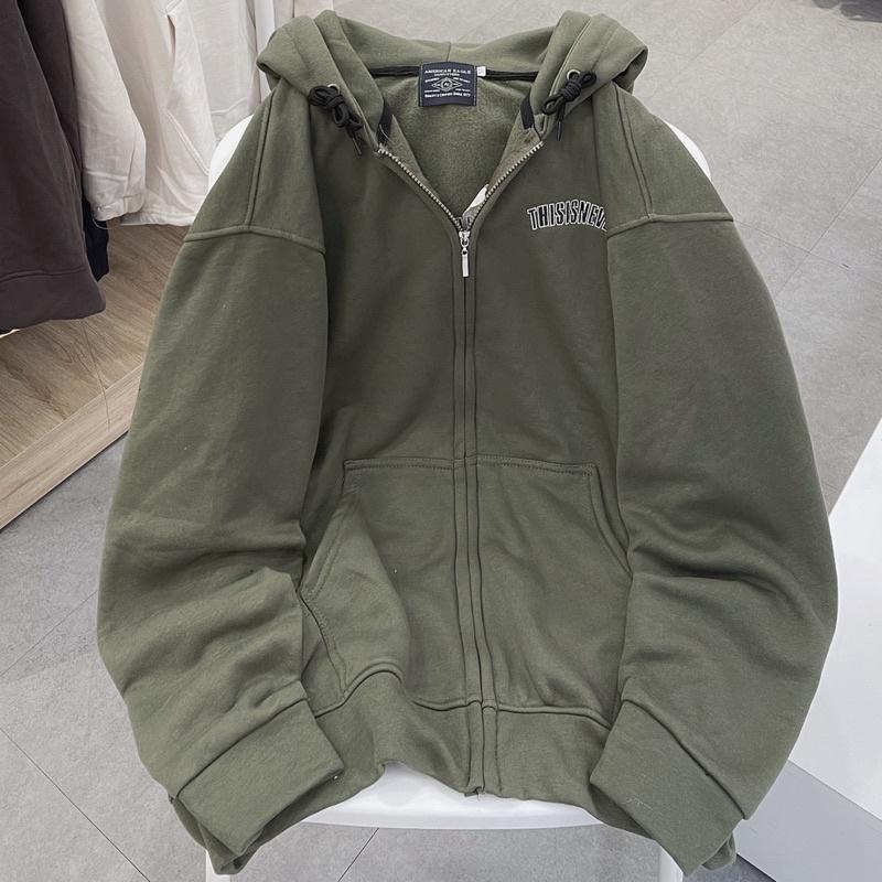 Áo Khoác nỉ This xanh rêu unisex ảnh thật SSSTore
