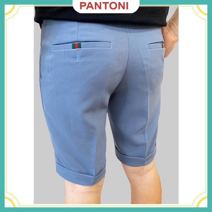 Quần tây âu nam vải co giãn, ống quần short ngắn