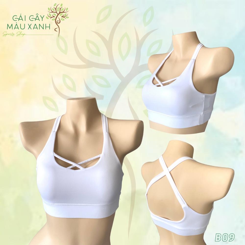 Áo Bra Tập Thể Thao Chéo Ngực Hở Lưng