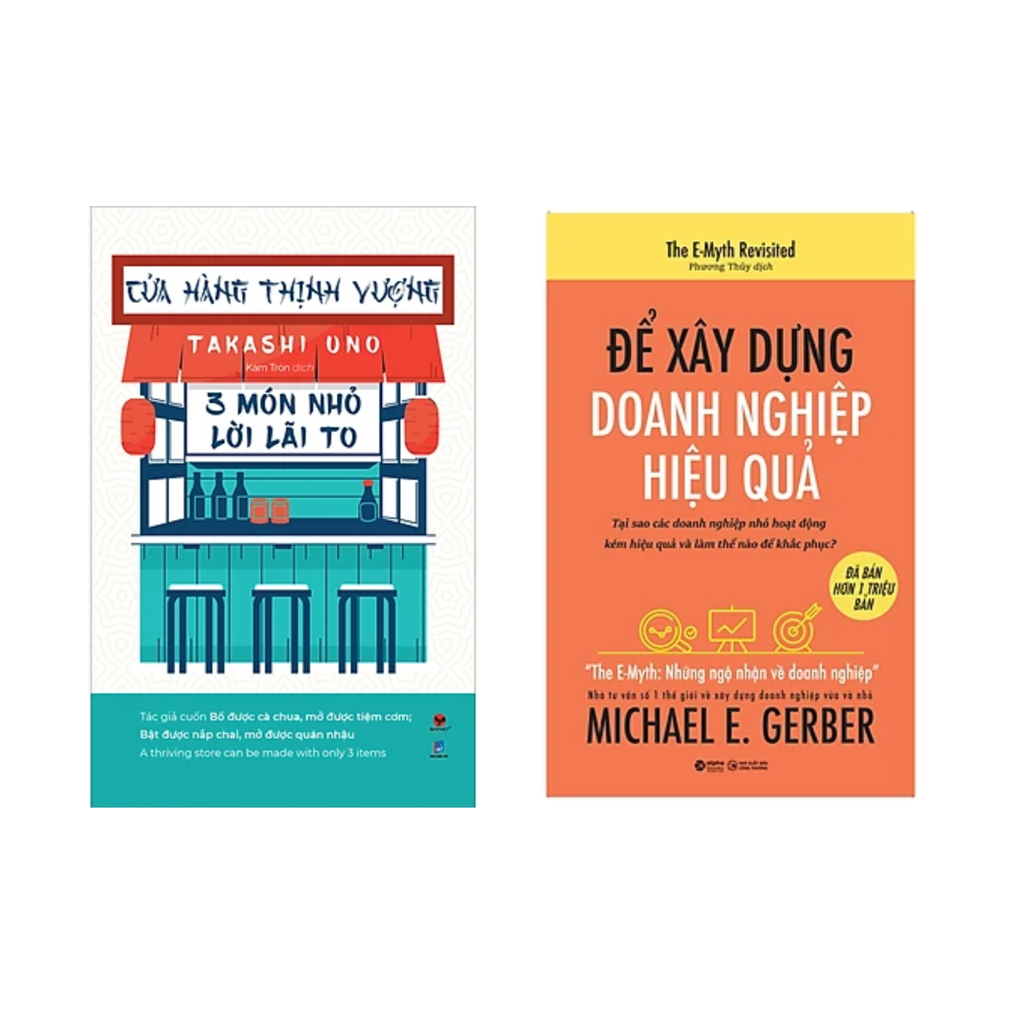 Combo 2 Cuốn Khỏi Nghiệp: Cửa Hàng Thịnh Vượng - 3 Món Nhỏ, Lời Lãi To + Để Xây Dựng Doanh Nghiệp Hiệu Quả