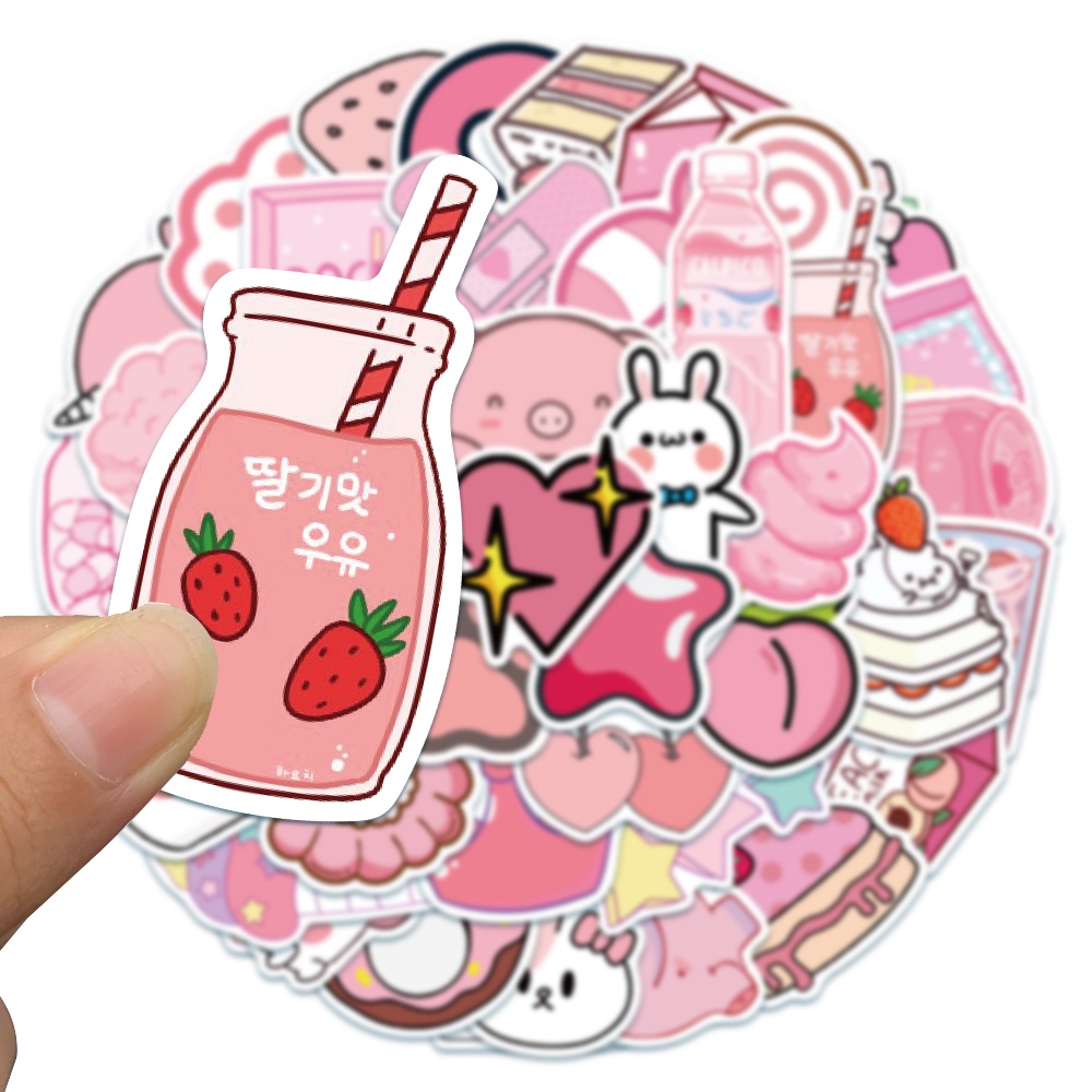 Sticker decal cute ghibli dán laptop, hình dán mũ bảo hiểm chống nước, điện thoại, vali set 10/50 miếng T016