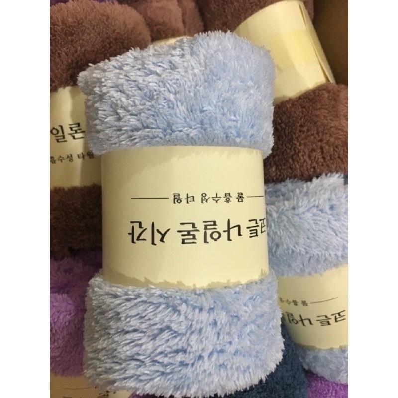 Khăn lông cừu Hàn Quốc cao cấp 30x50cm nhiều màu mềm mịn thấm hút nhanh.