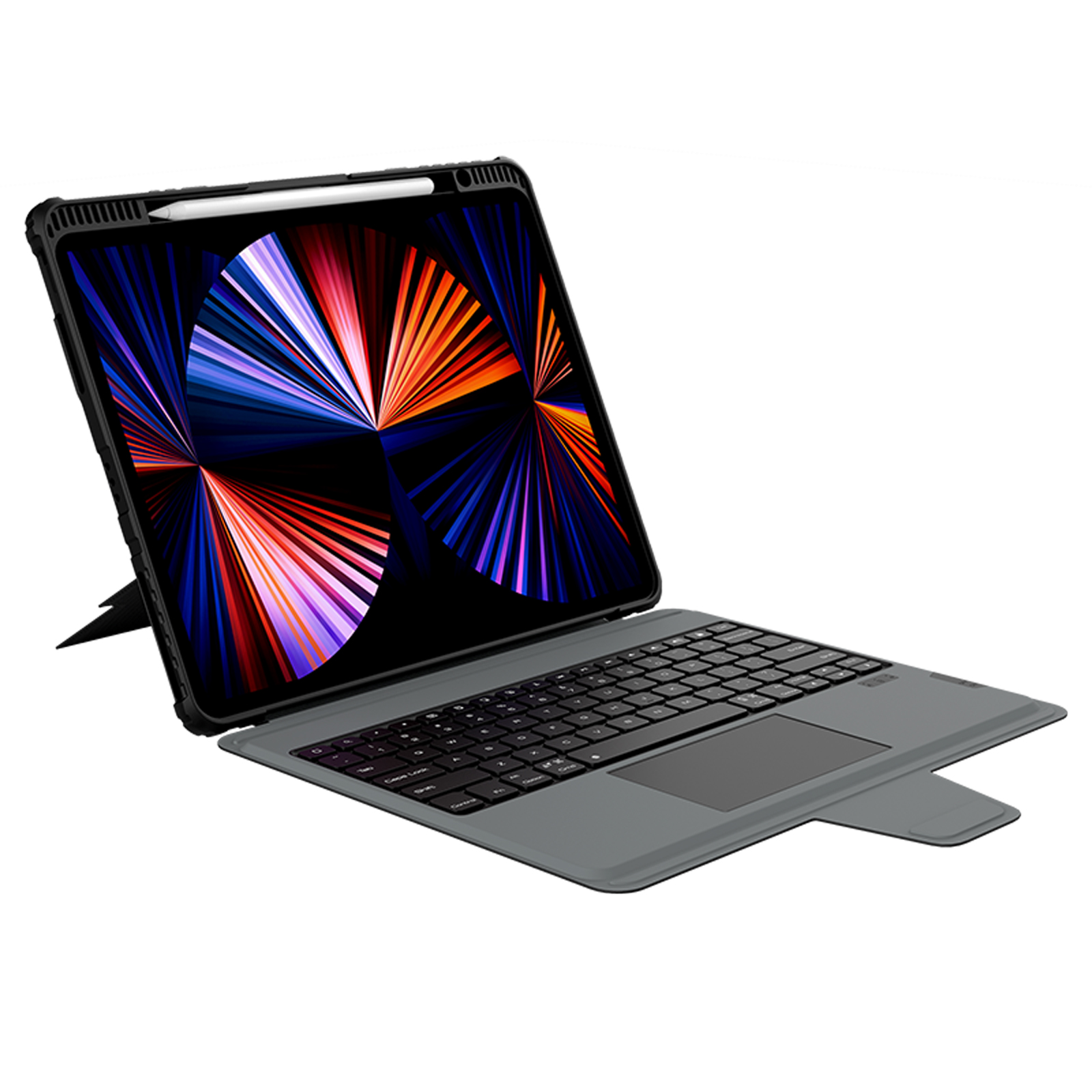 Bao Da Kèm Bàn Phím cho iPad Pro 11 &amp; iPad Pro 12.9 inch 2020/2021/2022 Nillkin Bumper Combo Case Keyboard (Có khe cắm bút Apple Pencil) - Hàng Chính Hãng