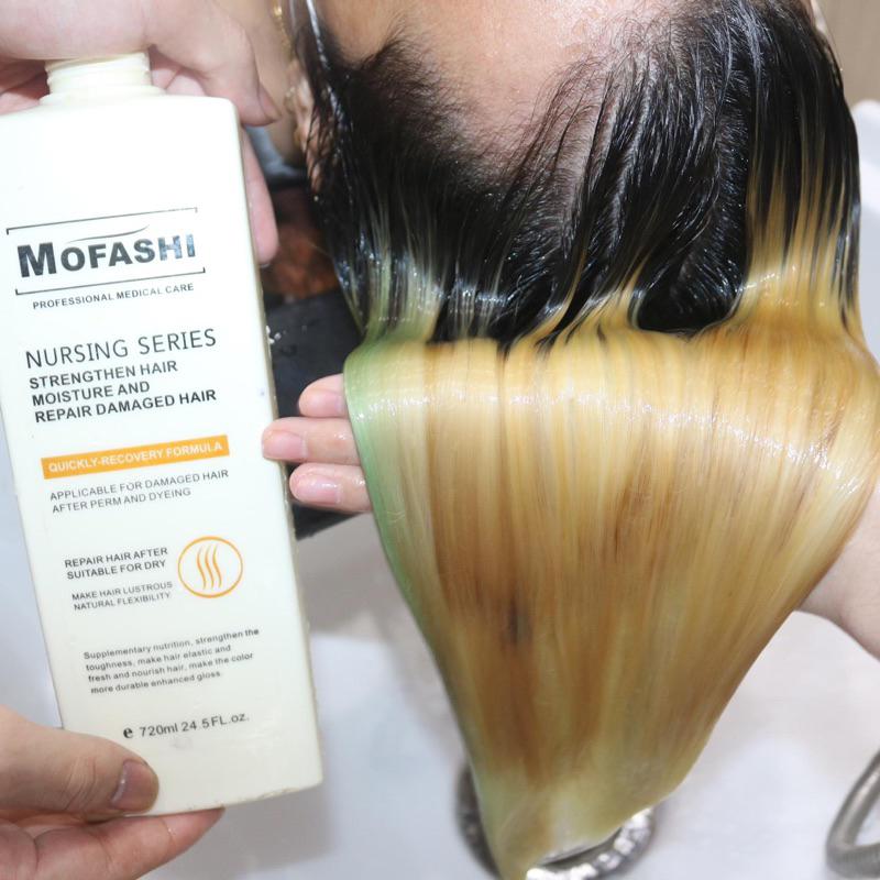 Kem LPP Mofashi siêu phục hồi và thải độc tố, khử kiềm, siêu mềm mượt cho tóc hư tổn 720ml + Gội xả gói Karseell 15ml