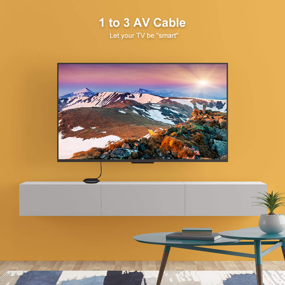 Cáp Âm Thanh Video 1.5 Mét HD RCA Sang 3 RCA Male SV Cho Bộ Chuyển Đổi Dv MP4