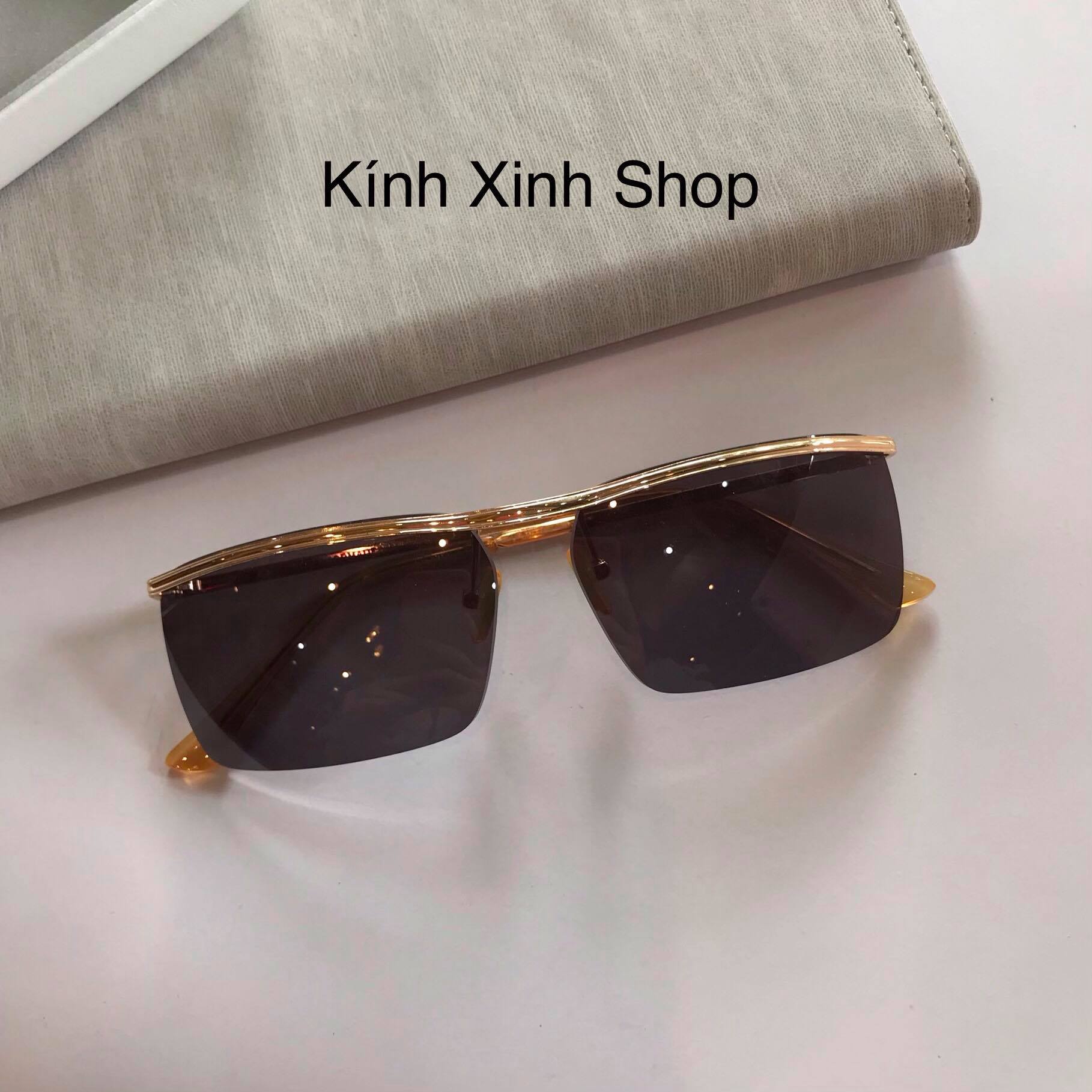 Kính râm Nam Amor Nửa viền 14K Ve Vàng Fullbox Phụ Kiện