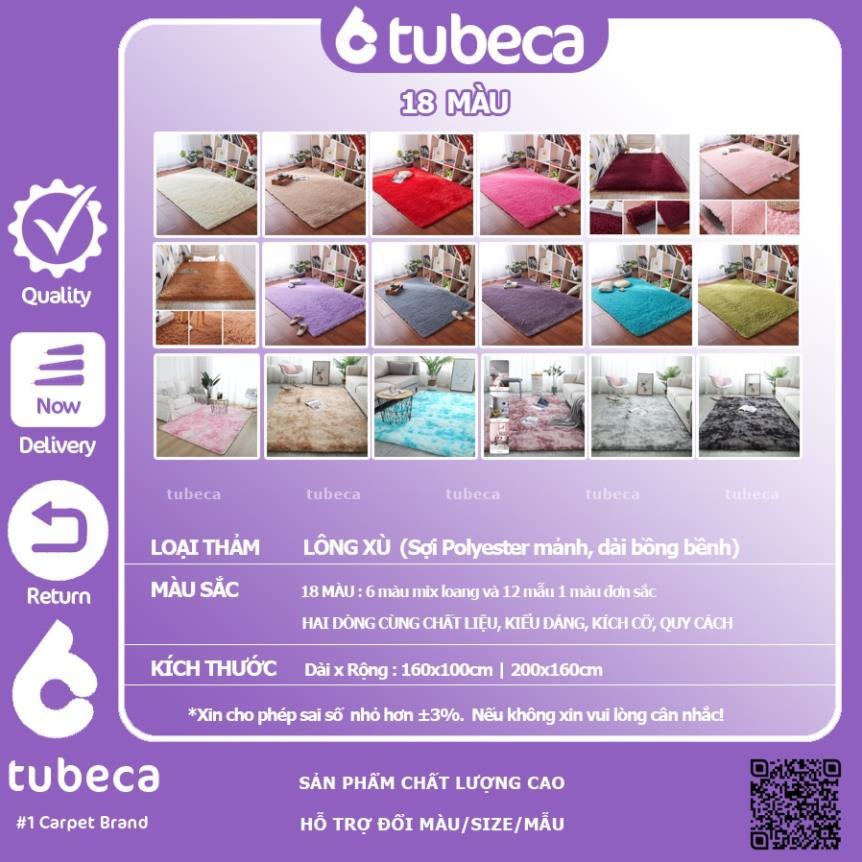 Thảm Lông Xù Cao Cấp | Decor | 1m6 x 2m | 1m6 x 1m | TUBECA