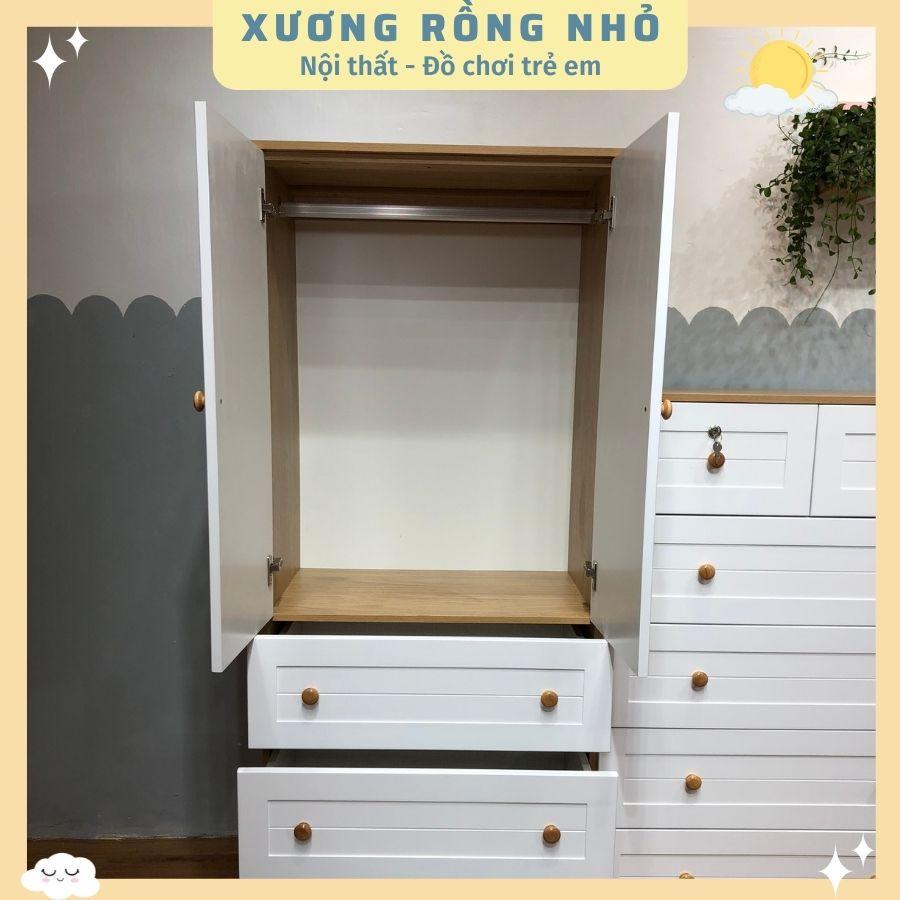 SET Tủ quần áo cho bé nhiều ngăn kéo tiện dụng_Tủ quần áo may đo yêu cầu riêng_Xương Rồng Nhỏ