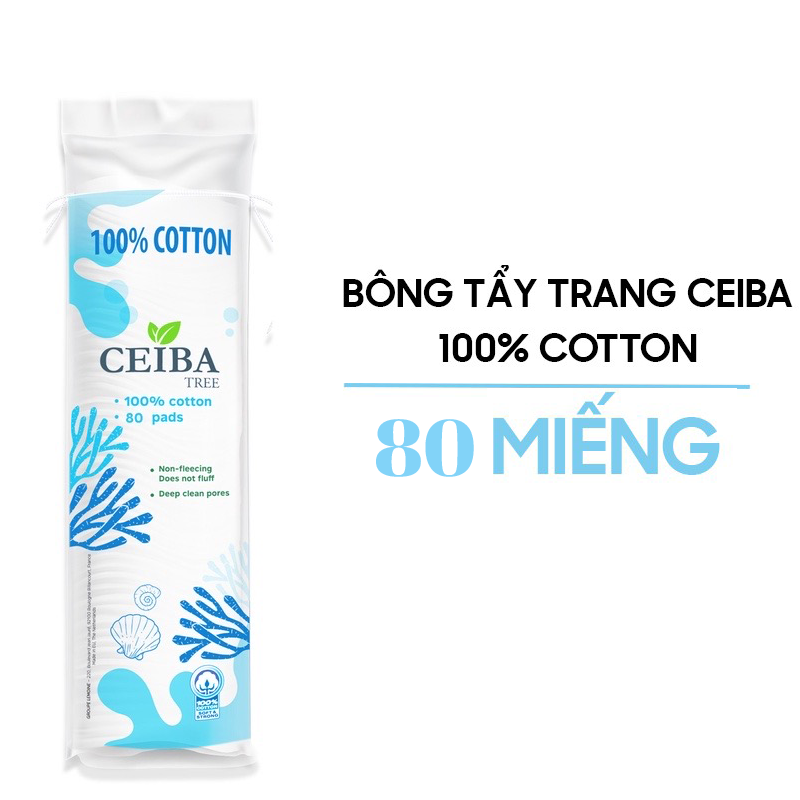 Bông Tẩy Trang 100% Cotton Ceiba Tree