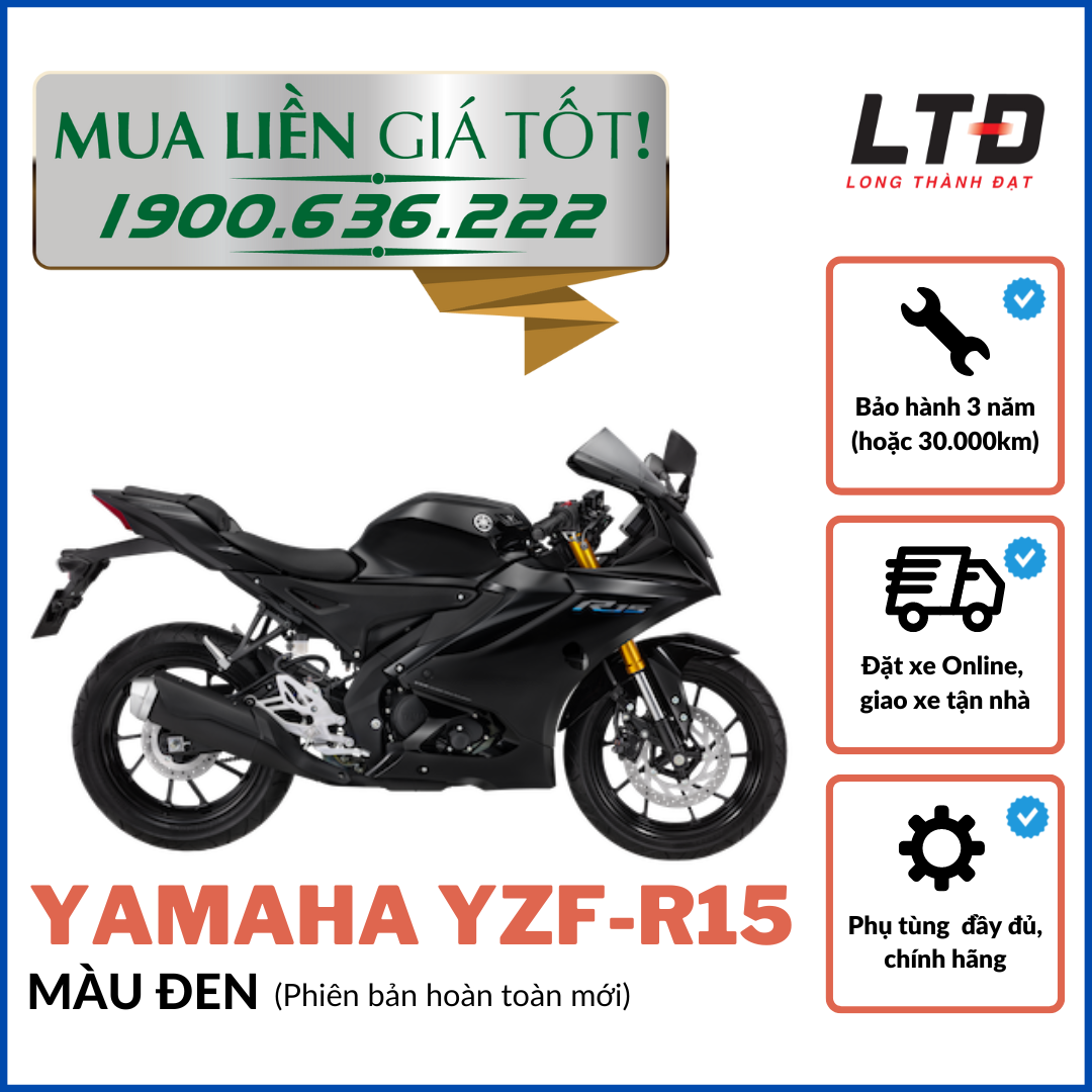 [HCM]-[TRẢ GÓP 0%] Yamaha R15 - Hoàn toàn mới (Đủ màu)