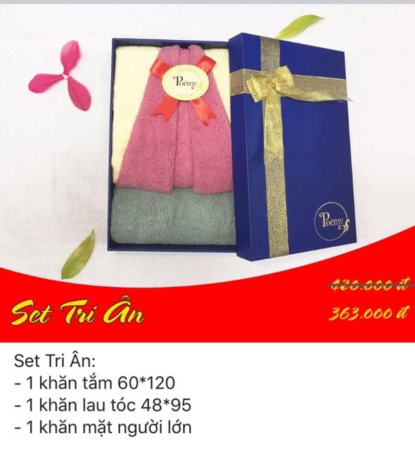 Set quà tặng khăn Poemy