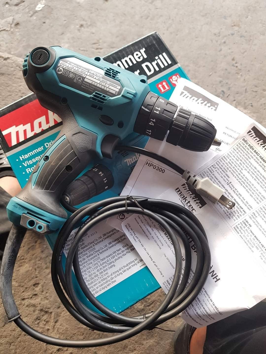 MÁY KHOAN VÀ VẶT VÍT 320W MAKITA HP0300 - HÀNG CHÍNH HÃNG