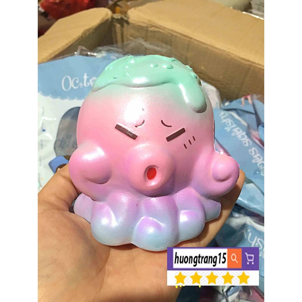 Squishy Lớn JUMBO Hình bạch tuộc phối màu Đồ Chơi Xốp Giảm Stress Hình mềm mịn dễ Thương đàn hồi Cho Bé