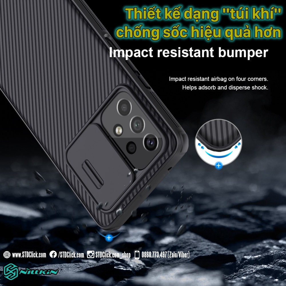 ỐP LƯNG DÀNH CHO ĐIỆN THOẠI SAMSUNG GALAXY A53 5G NILLKIN CAMSHIELD PRO BẢO VỆ CAMERA