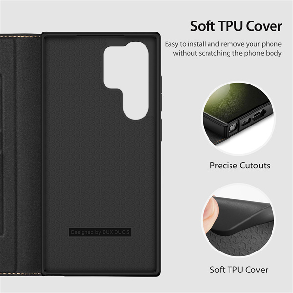 Bao da dành cho Samsung Galaxy S23 Ultra DuxDucis Magnetic Folio Skin X2 Series - Hàng Nhập Khẩu