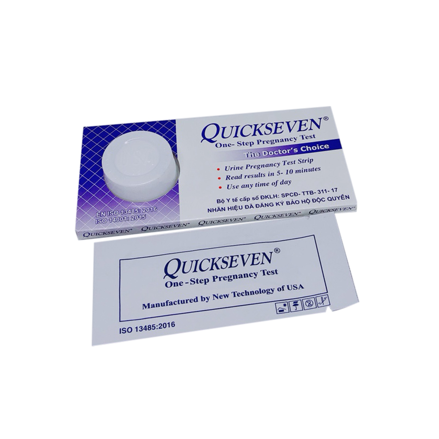 Combo 12 que thử rụng trứng Ovutana + 06 que thử thai Quickseven