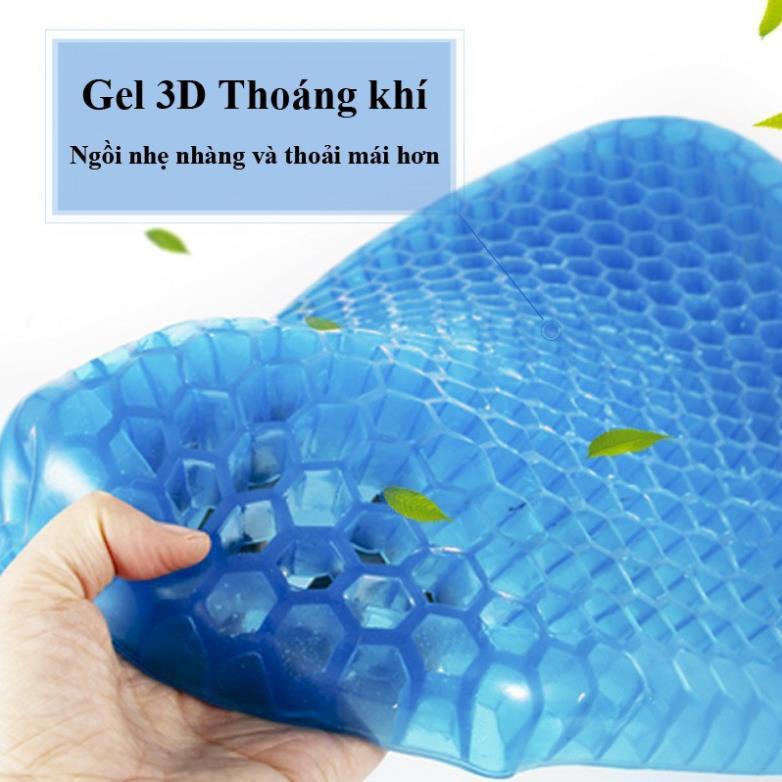 Đệm Gel Lót Ghế Văn Phòng, Lót Yên Xe Máy, Xe Ô Tô Thoáng Khí Siêu Mềm