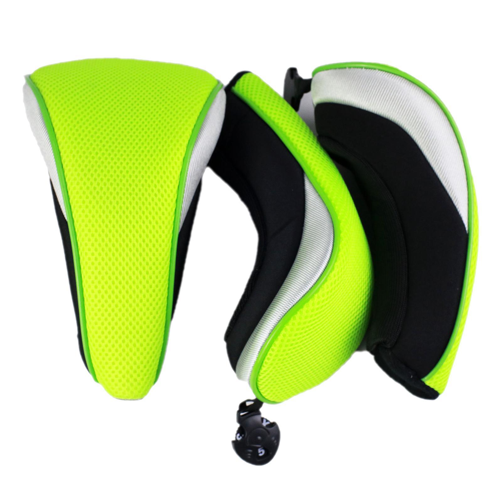 Golf Head Covers 5 Fairway Woods Headcovers for Golf Clubs 3pcs