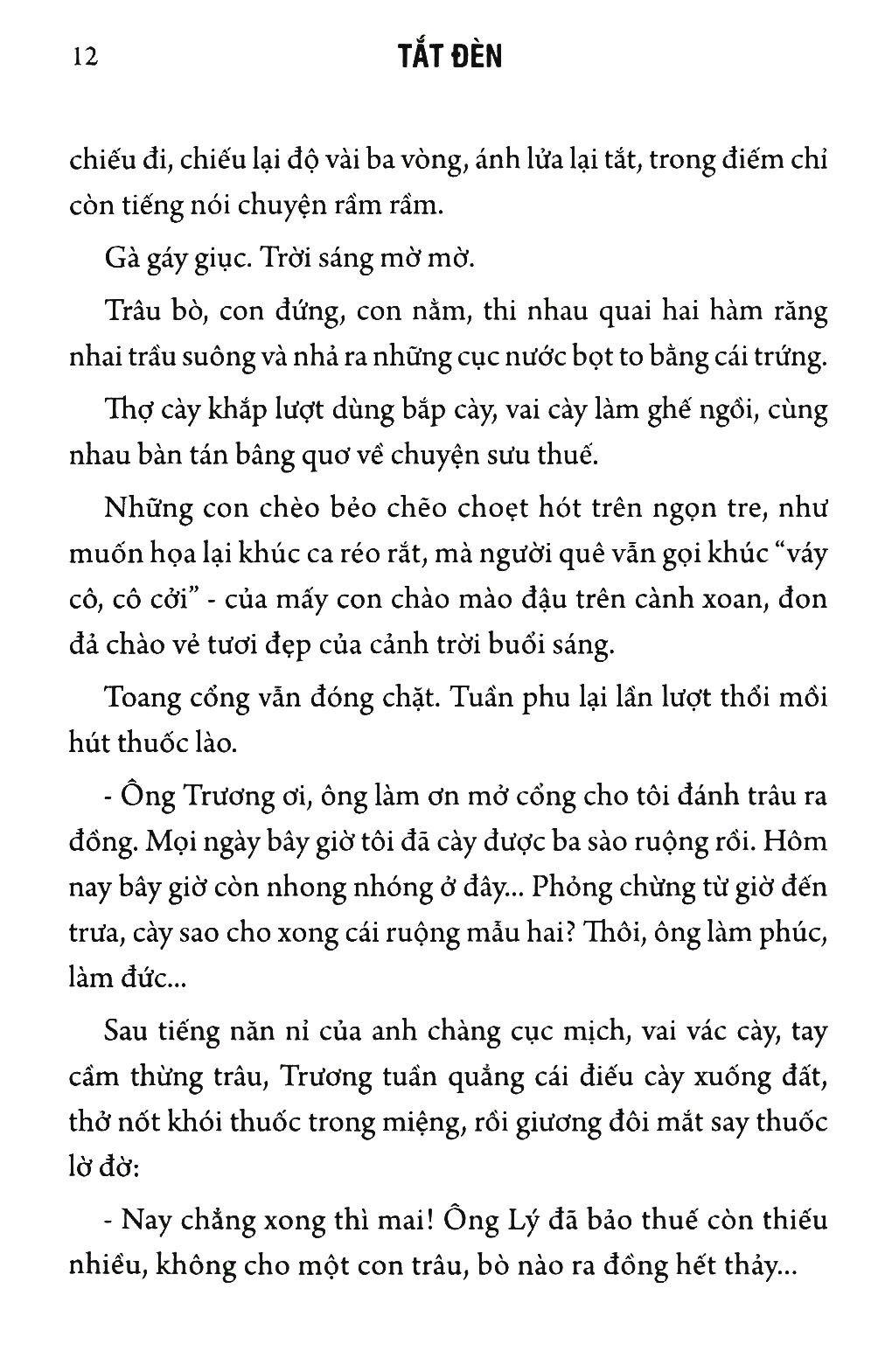 Sách Tắt Đèn (Tái Bản 2020)