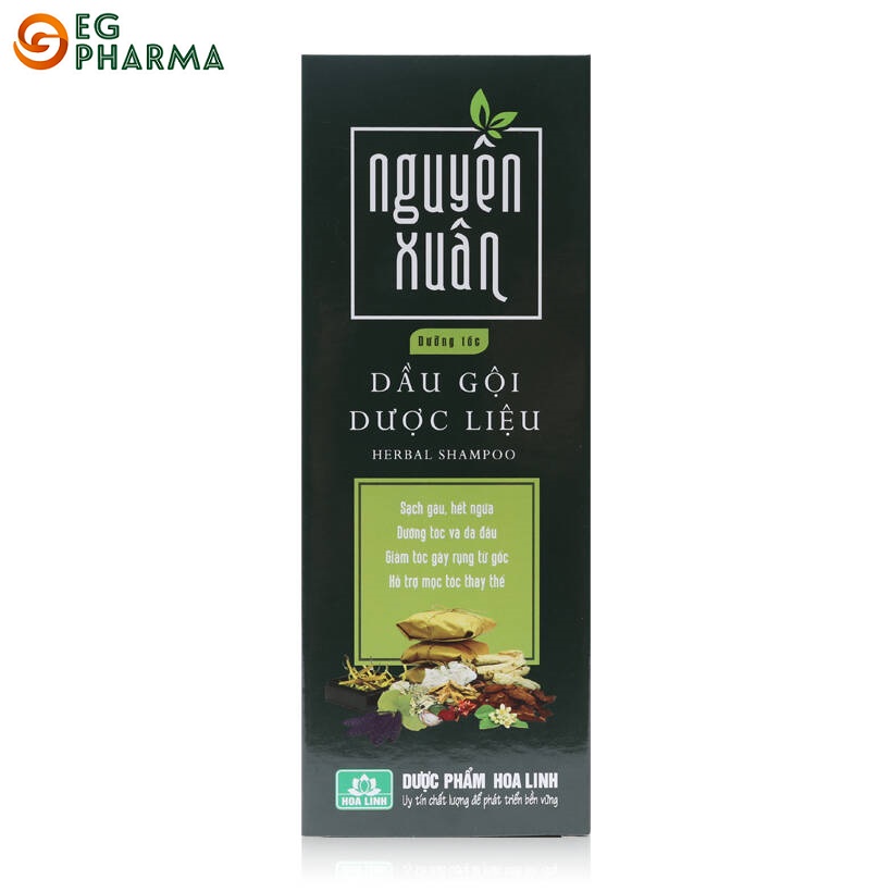 Dầu gội thảo mộc giúp phục hồi tóc hư tổn cho mái tóc mền mại suôn mượt - Nguyên Xuân xanh