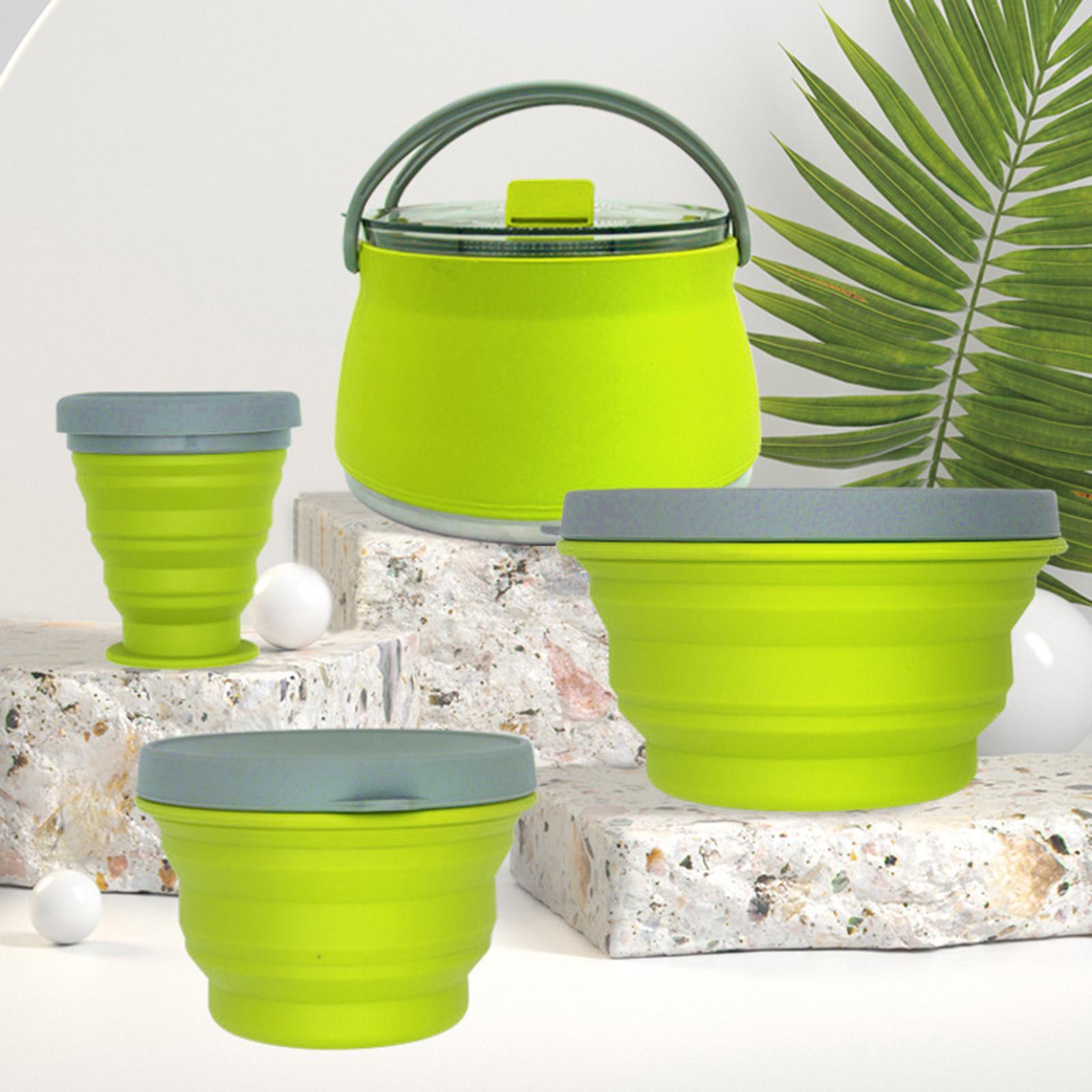 4 Pieces Folding Outdoor Cookware Camping Set