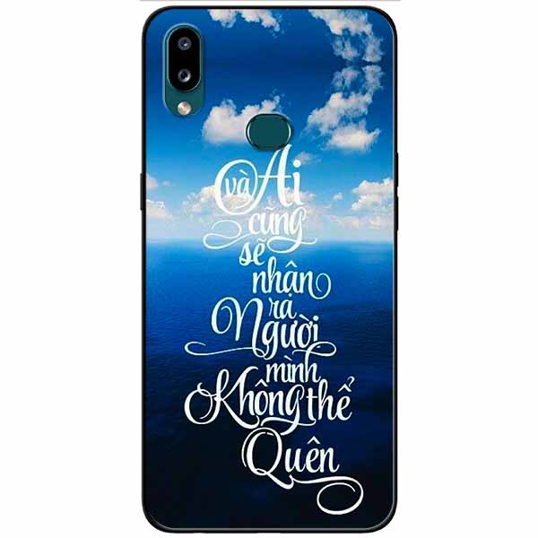 Ốp lưng in cho Samsung A10s Mẫu Không Thể Quên