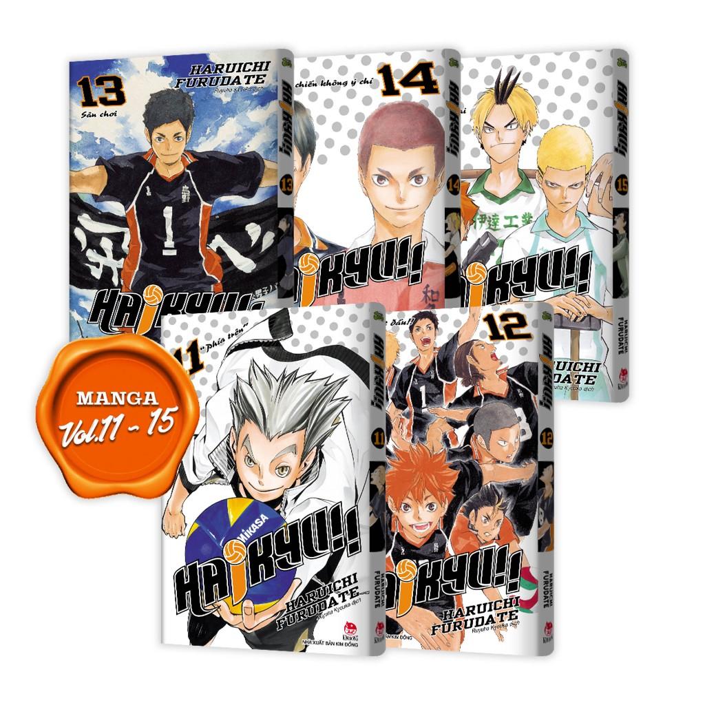 Truyện tranh Haikyu!! Premium Boxset 01 - Tập 1 - 15 - Tặng Kèm 01 Bìa Áo Hiệu Ứng UV Và 01 Bìa Áo Hiệu Ứng Metalize