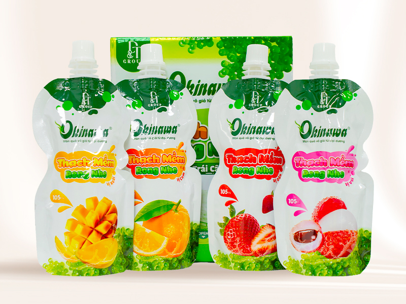Thạch Mềm Rong Nho OIKNAWA - Hộp 12 túi - Giàu dinh dưỡng